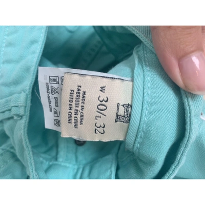 Pre-owned Scotch & Soda Trousers In Green