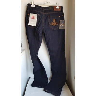 Pre-owned Vivienne Westwood Anglomania Blue Cotton - Elasthane Jeans