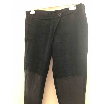 Pre-owned Damir Doma Trousers In Black