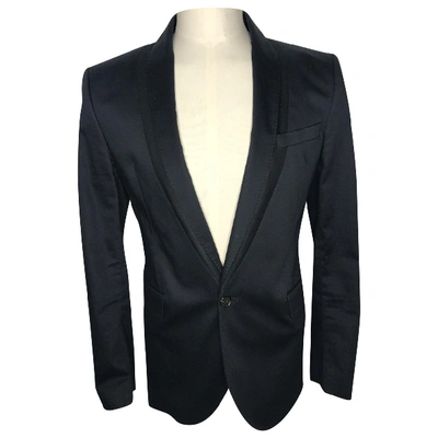 Pre-owned Mcq By Alexander Mcqueen Navy Cotton Jacket