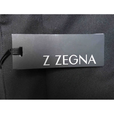 Pre-owned Z Zegna Black Cloth Coat