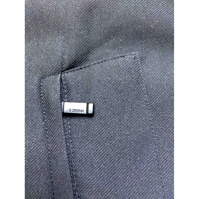 Pre-owned Z Zegna Black Cloth Coat