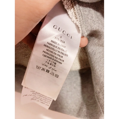 Pre-owned Gucci Grey Cotton Knitwear & Sweatshirt