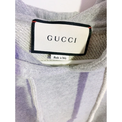 Pre-owned Gucci Grey Cotton Knitwear & Sweatshirt