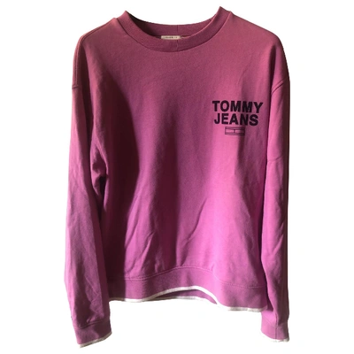 Pre-owned Tommy Jeans Pink Cotton Knitwear & Sweatshirt
