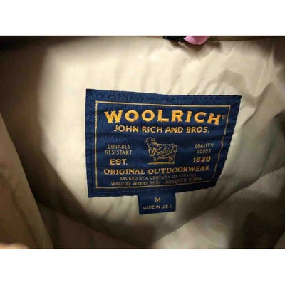 Pre-owned Woolrich Yellow Cotton Coat