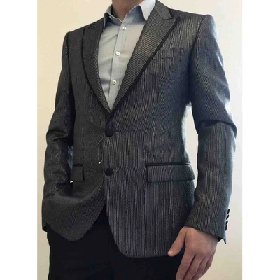 Pre-owned Dolce & Gabbana Wool Vest In Silver