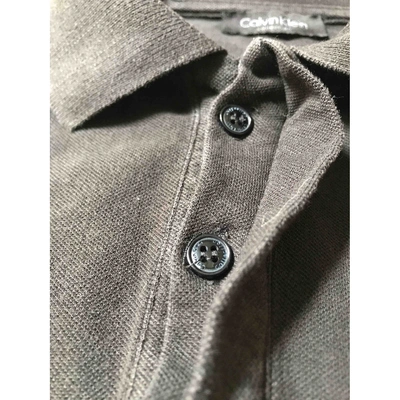 Pre-owned Calvin Klein Collection Polo Shirt In Black