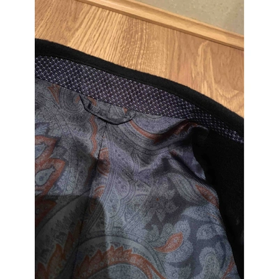 Pre-owned Etro Blue Cashmere Coat
