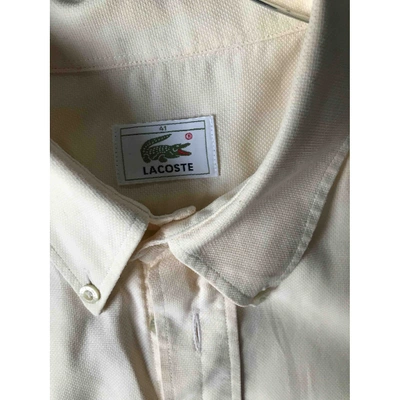 Pre-owned Lacoste Shirt In Yellow