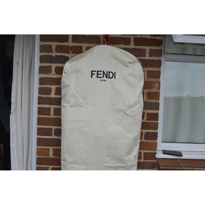 Pre-owned Fendi Navy Wool Coat