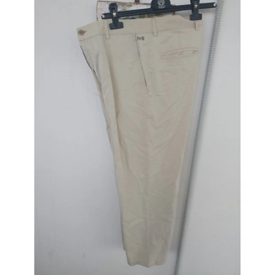 Pre-owned Missoni Trousers In Beige
