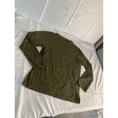 Pre-owned Ferragamo Green Cotton T-shirt