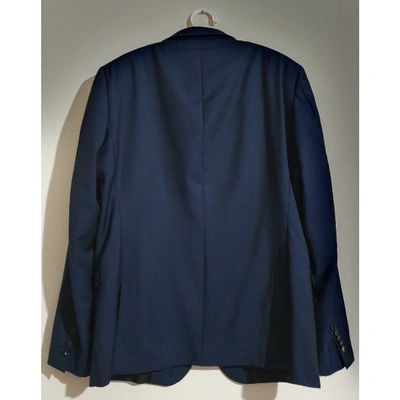 Pre-owned Strellson Wool Vest In Blue
