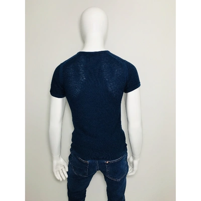 Pre-owned John Smedley T-shirt In Navy