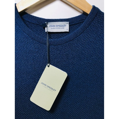 Pre-owned John Smedley T-shirt In Navy