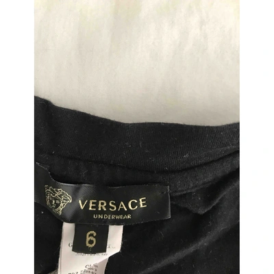Pre-owned Versace Black Cotton T-shirt
