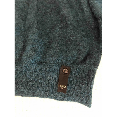 Pre-owned Fendi Wool Pull In Green