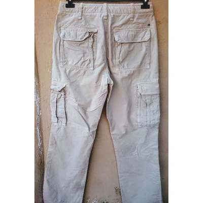 Pre-owned Tommy Hilfiger Trousers In Beige
