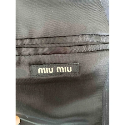 Pre-owned Miu Miu Navy Wool Suits