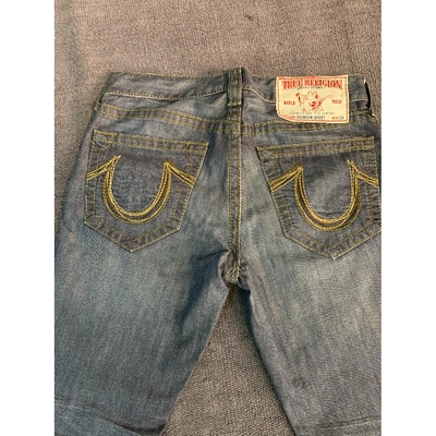 Pre-owned True Religion Blue Cotton Jeans