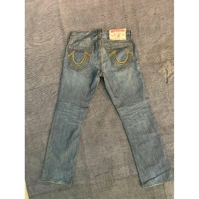Pre-owned True Religion Blue Cotton Jeans