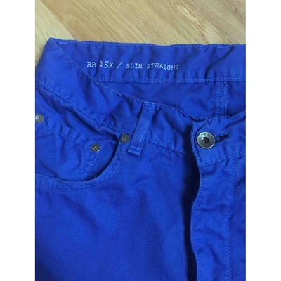 Pre-owned Rag & Bone Trousers In Blue