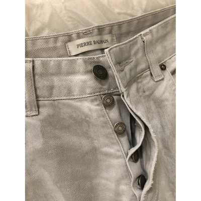 Pre-owned Pierre Balmain Slim Jean In Grey