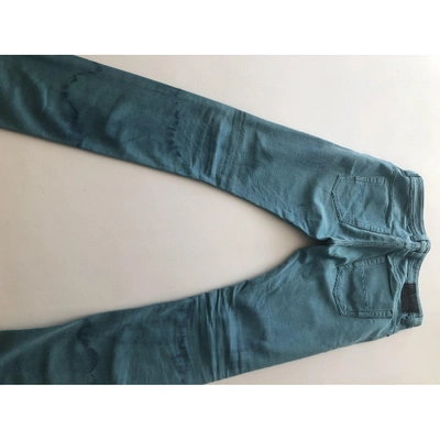 Pre-owned Diesel Slim Jean In Turquoise