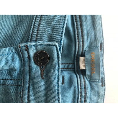 Pre-owned Diesel Slim Jean In Turquoise