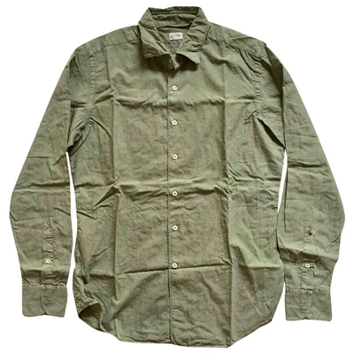 Pre-owned Slowear Green Cotton Shirts