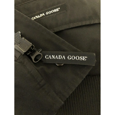 Pre-owned Canada Goose Chilliwack Black Cotton Coat