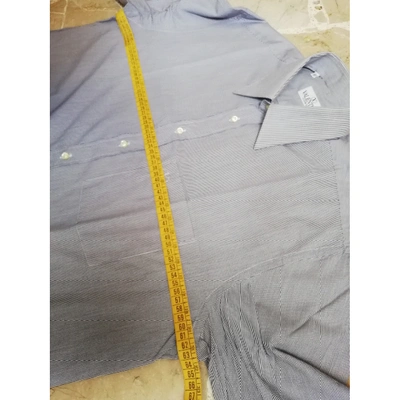 Pre-owned Valentino Blue Cotton Shirts