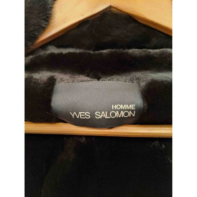 Pre-owned Yves Salomon Black Mink Coat