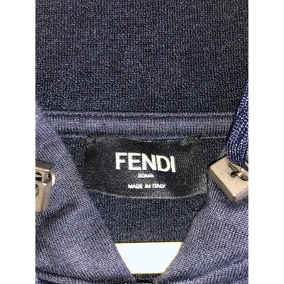 Pre-owned Fendi Blue Cotton Knitwear & Sweatshirts