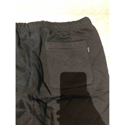 Pre-owned Supreme Trousers In Black