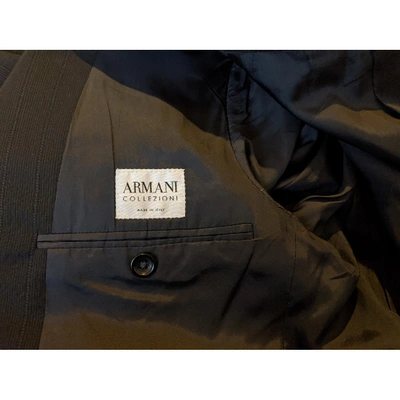 Pre-owned Armani Collezioni Black Wool Jacket