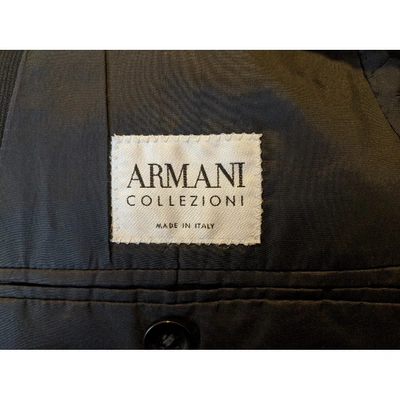 Pre-owned Armani Collezioni Black Wool Jacket