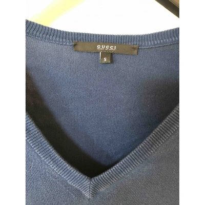 Pre-owned Gucci Pull In Blue