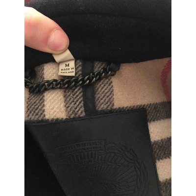 Pre-owned Burberry Navy Wool Coat