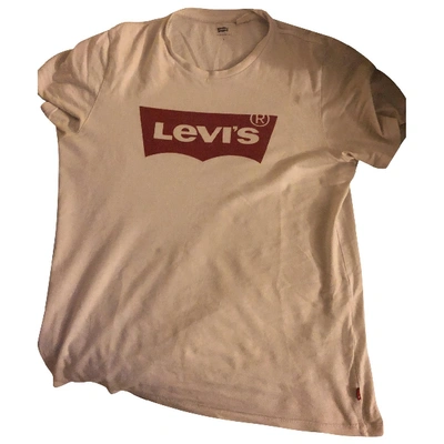 Pre-owned Levi's White Cotton T-shirt