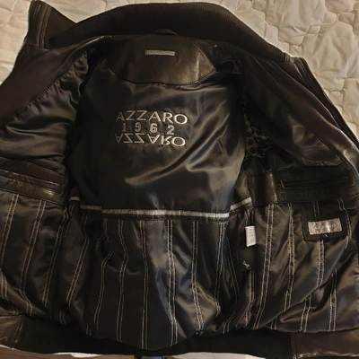 Pre-owned Azzaro Black Leather Jacket