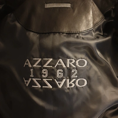 Pre-owned Azzaro Black Leather Jacket