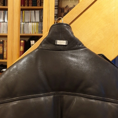 Pre-owned Azzaro Black Leather Jacket