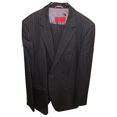 Pre-owned Hugo Boss Wool Suit In Black