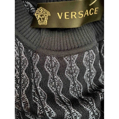 Pre-owned Versace Pull In Blue
