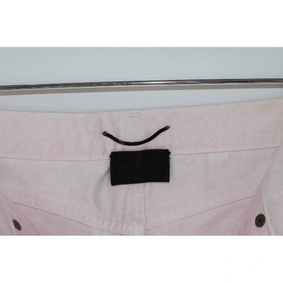 Pre-owned Saint Laurent Slim Jean In Pink