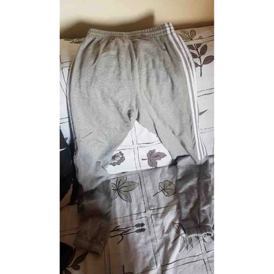 Pre-owned Adidas Originals Trousers In Grey