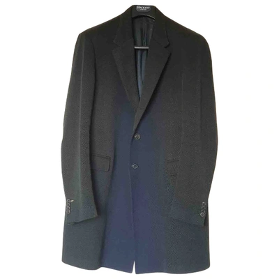 Pre-owned Fendi Wool Coat In Grey