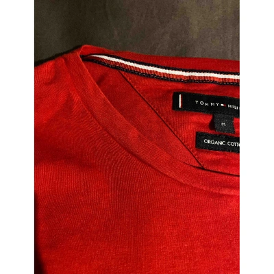 Pre-owned Tommy Hilfiger Red Cotton T-shirt